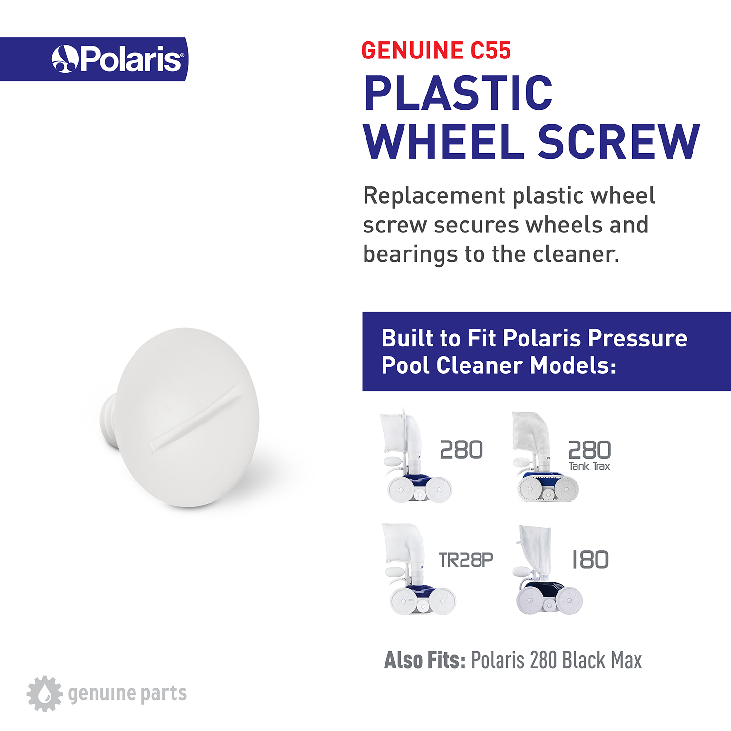 Polaris C55 - Vis de roue (plastique)