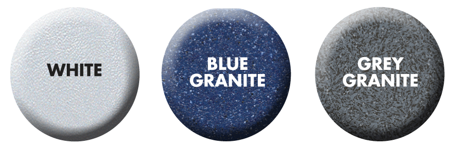 Escalier Performance de 6 pieds avec 4 marches en porte-à-faux et courbe française - bleu granite