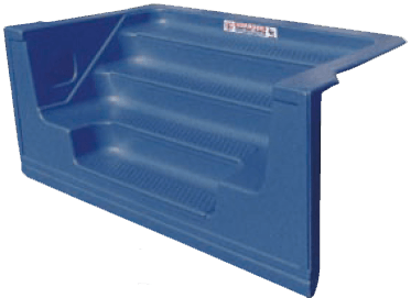 Marchepied Performance de 8 pieds, 4 marches, cantilever droit