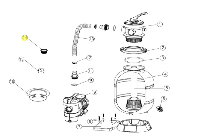 NorthFlo Plug with O-Ring 1 1/2 Inch MIP
