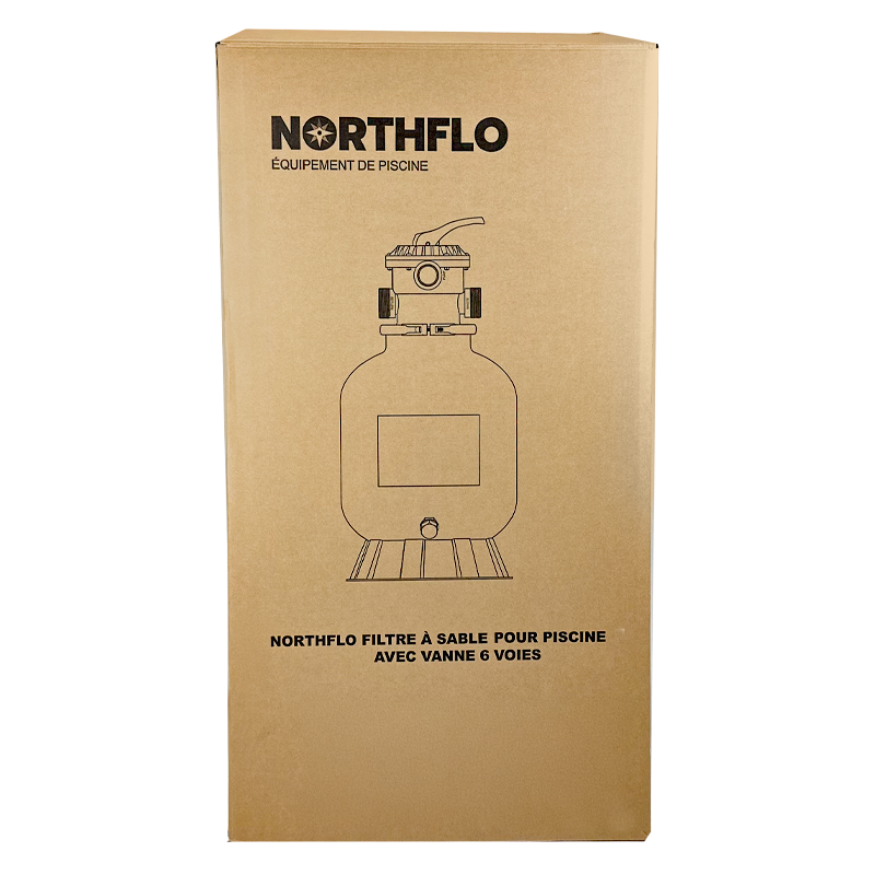 NorthFlo 24 Inch Sand Filter with 6 Way Valve