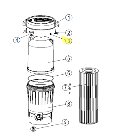 NorthFlo Drain Plug with Gasket for 150 SQ ft Cartridge Filter