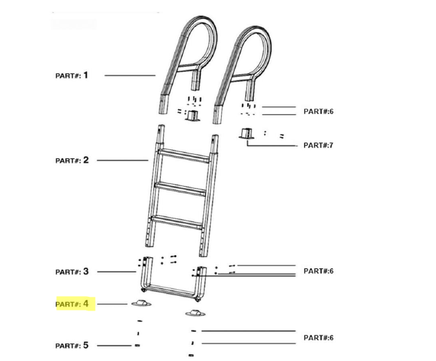 NorthFlo Base for Above Ground Pool Ladder