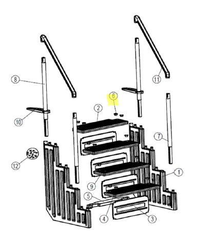 NorthFlo Lock Caps for Above Ground Step