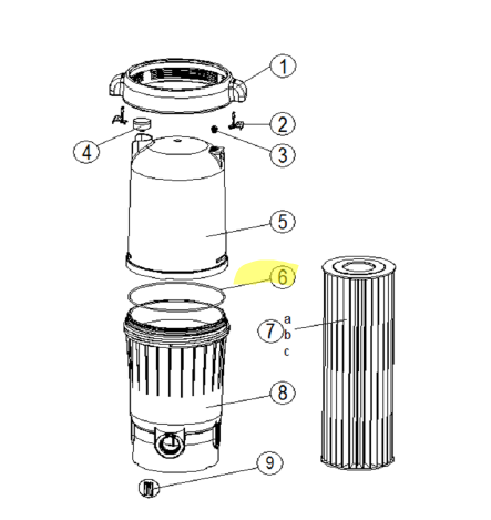 NorthFlo O-Ring for 150 SQ ft Cartridge Filter
