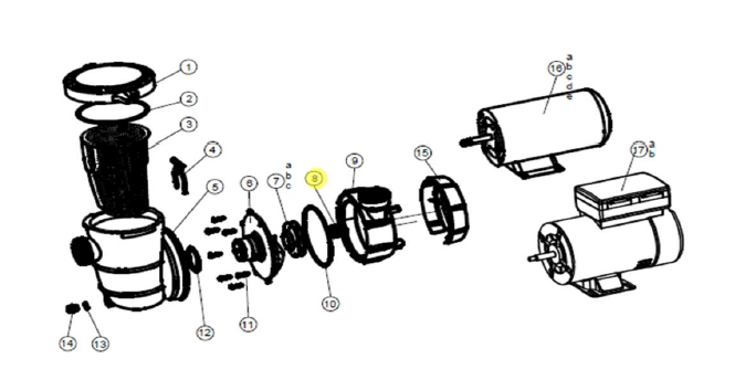 NorthFlo Seal Assembly for Above Ground Pool Pump