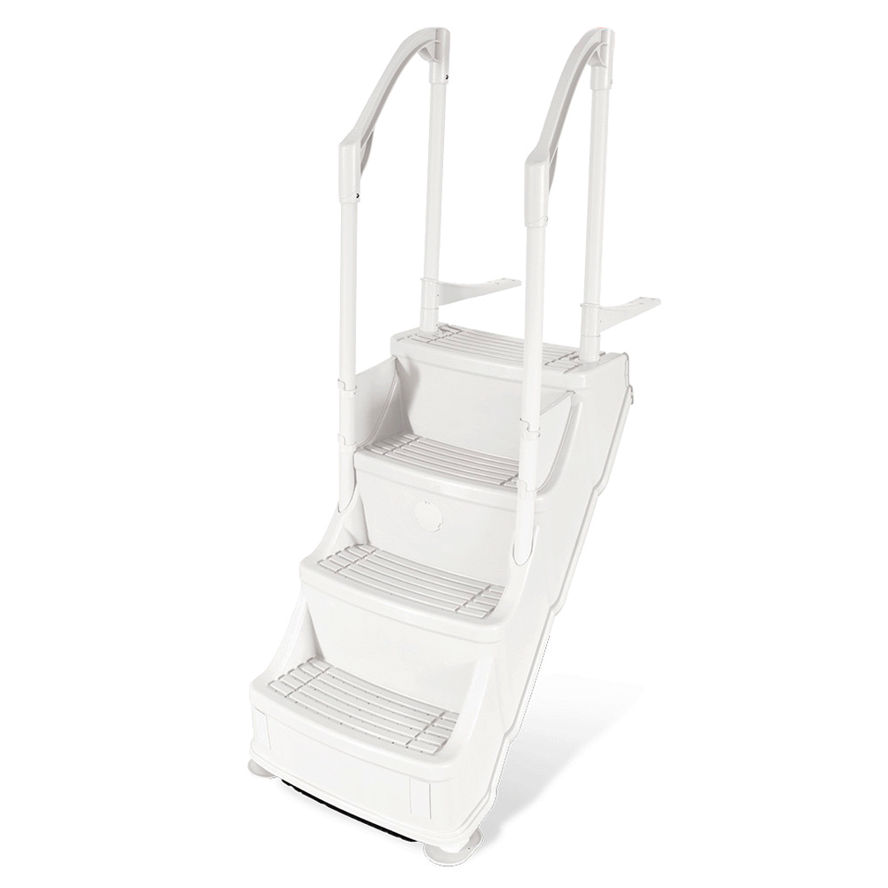 Olympic Drop In Step with 2 Hand Rails (White)
