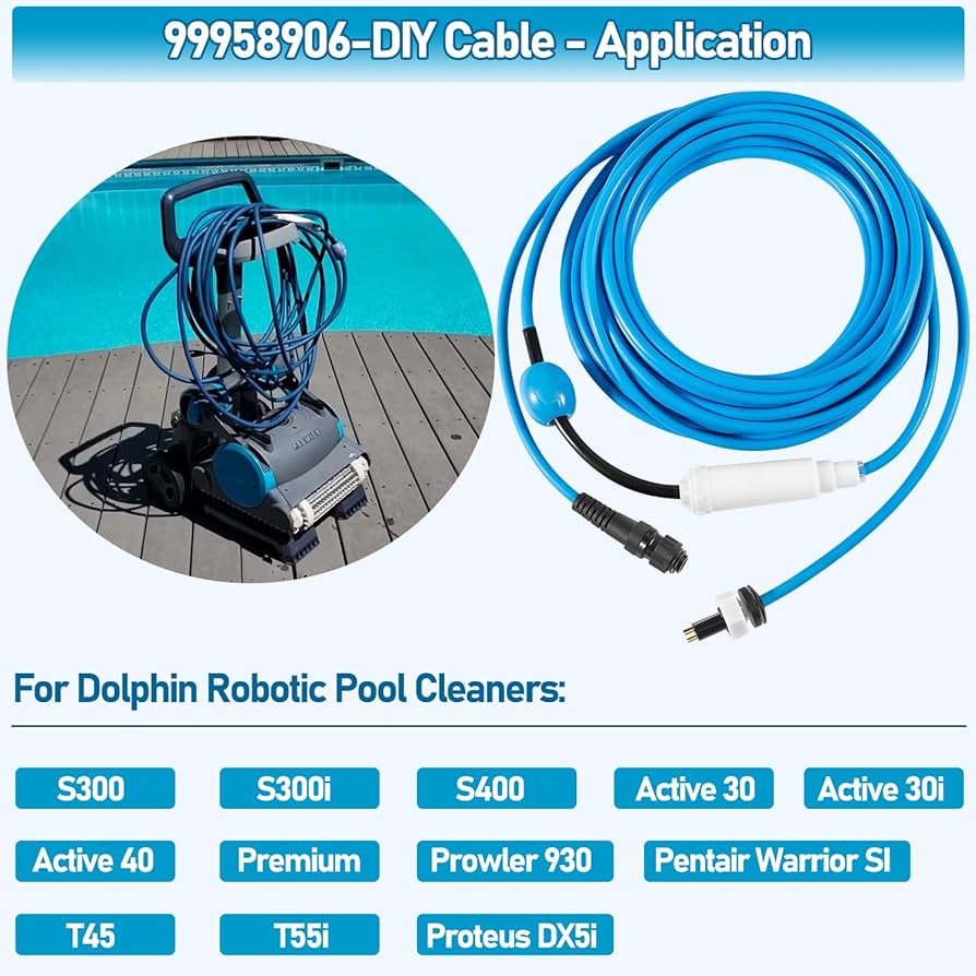 Maytronics Dolphin - 99958906DIY - Cable (W/Swivel 3 Wire, 60 feet)