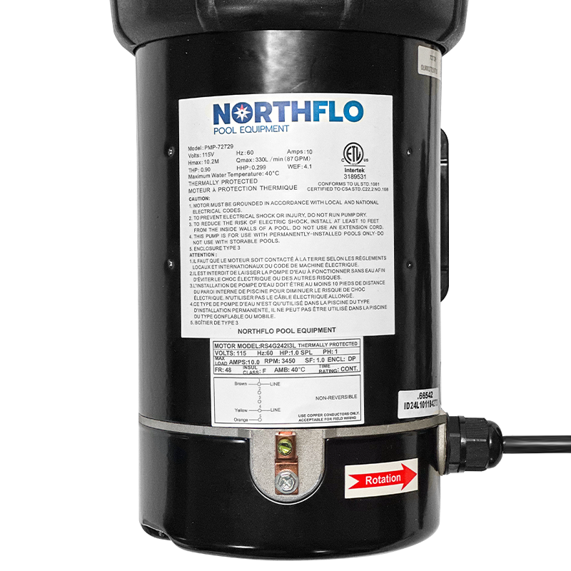 NorthFlo 1 HP Above Ground Pool Pump
