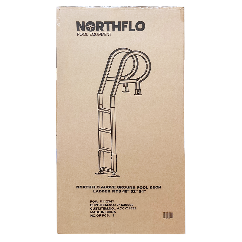 NorthFlo Resin Above Ground Pool Deck Ladder