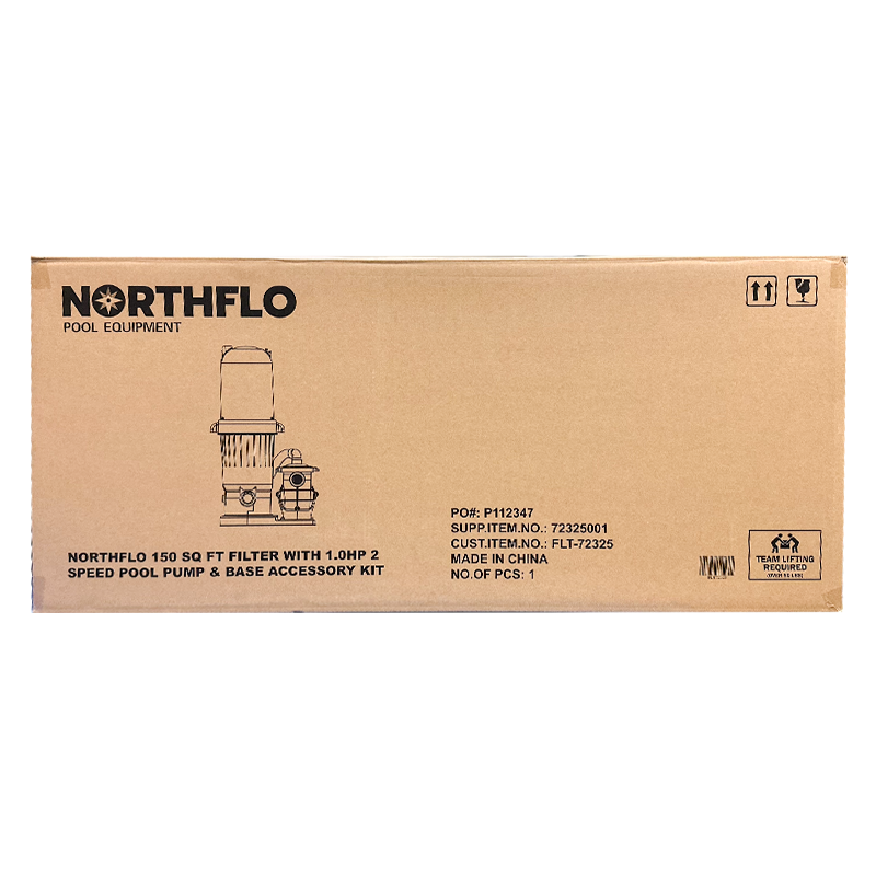 NorthFlo 150 SQ FT Cartridge Filter and 1 HP 2 Speed Above Ground Pump Combo