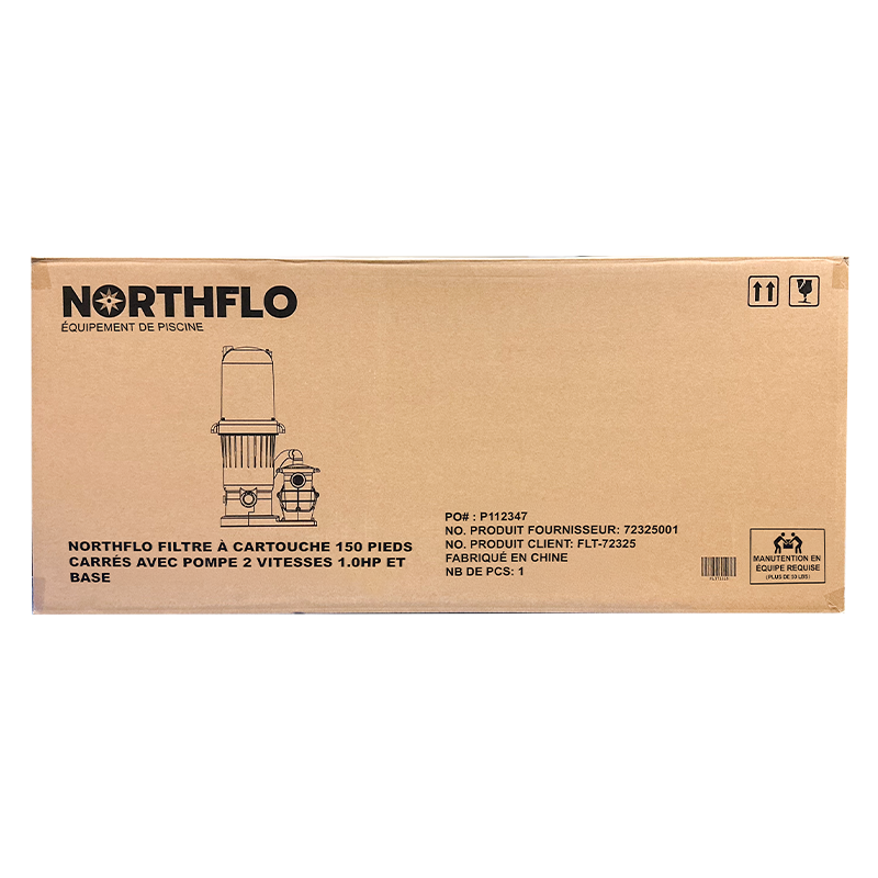 NorthFlo 150 SQ FT Cartridge Filter and 1 HP 2 Speed Above Ground Pump Combo