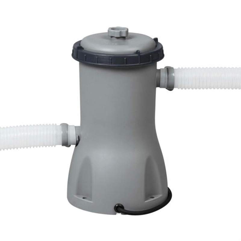 Open Box Ensemble complet de piscine hors terre ronde de 18 pieds et 48 pouces de haut Bestway Steel Pro Max avec pompe, filtre, et couverture