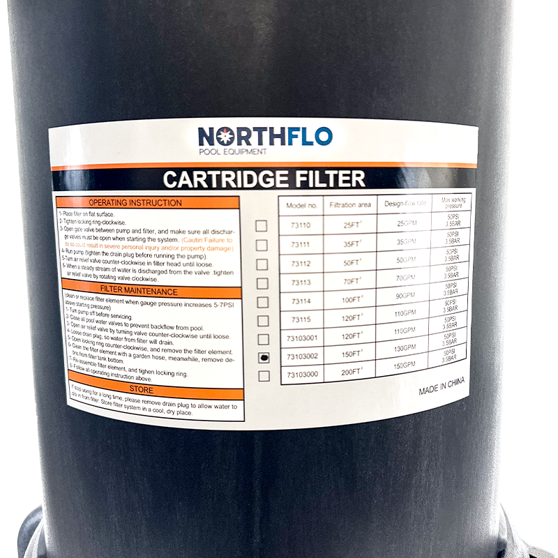 NorthFlo 150 SQ FT Cartridge Filter