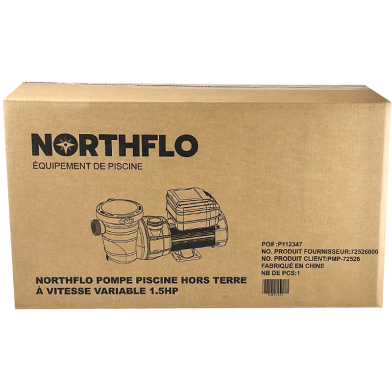 NorthFlo 1.5 HP Above Ground Variable Speed Pool Pump