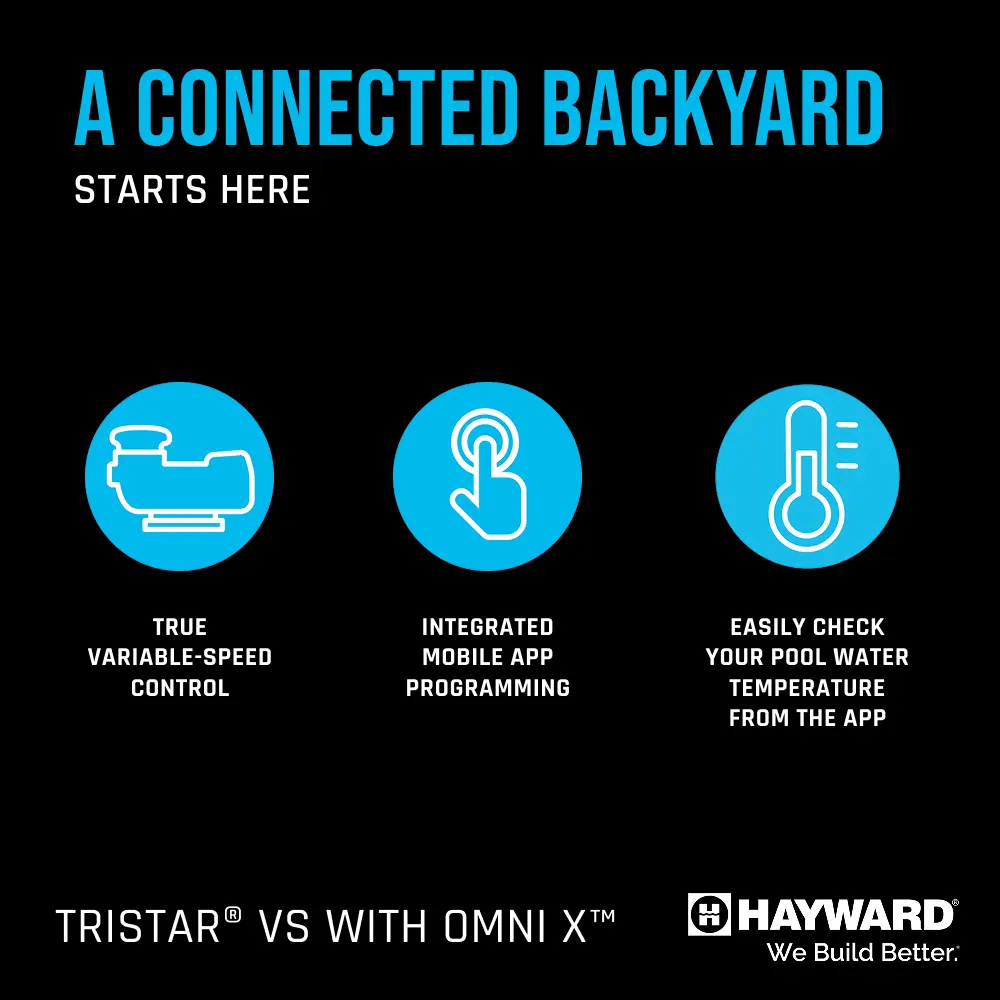 Hayward TriStar VS 820 Variable Speed Pump with OmniX Automation