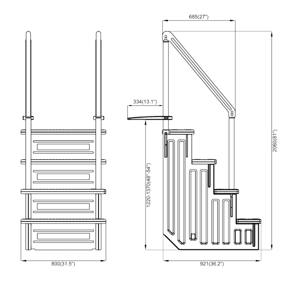 Open Box NorthFlo Above Ground Pool Step
