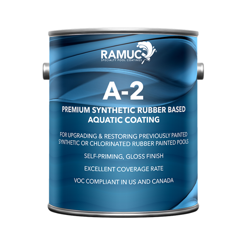 Ramuc A-2 Synthetic Rubber Pool Paint - White (1 Gallon)