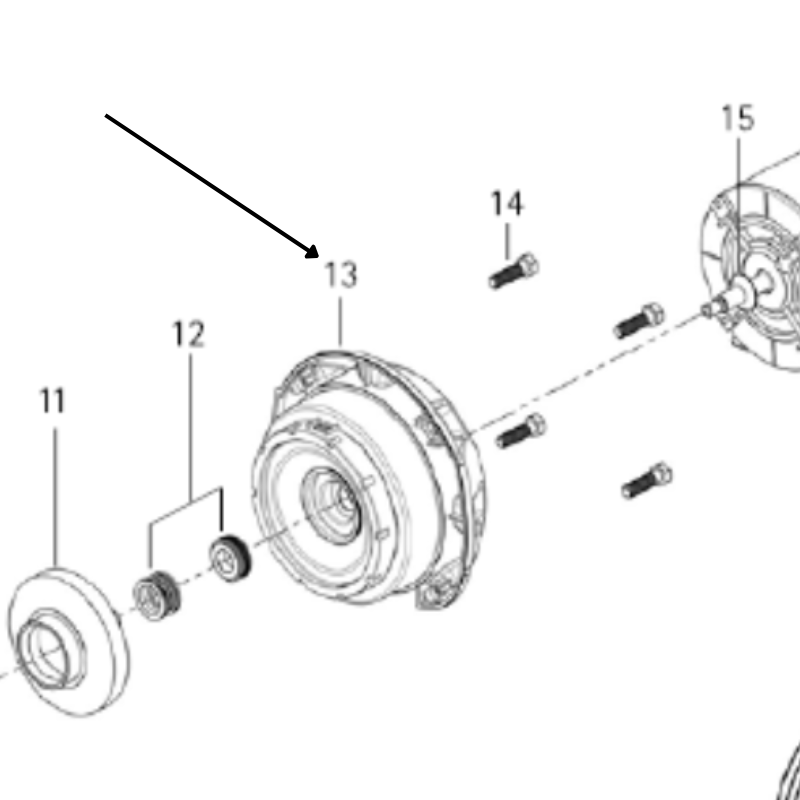 Carvin 02134751R - Motor Bracket Sharkjet (Us)