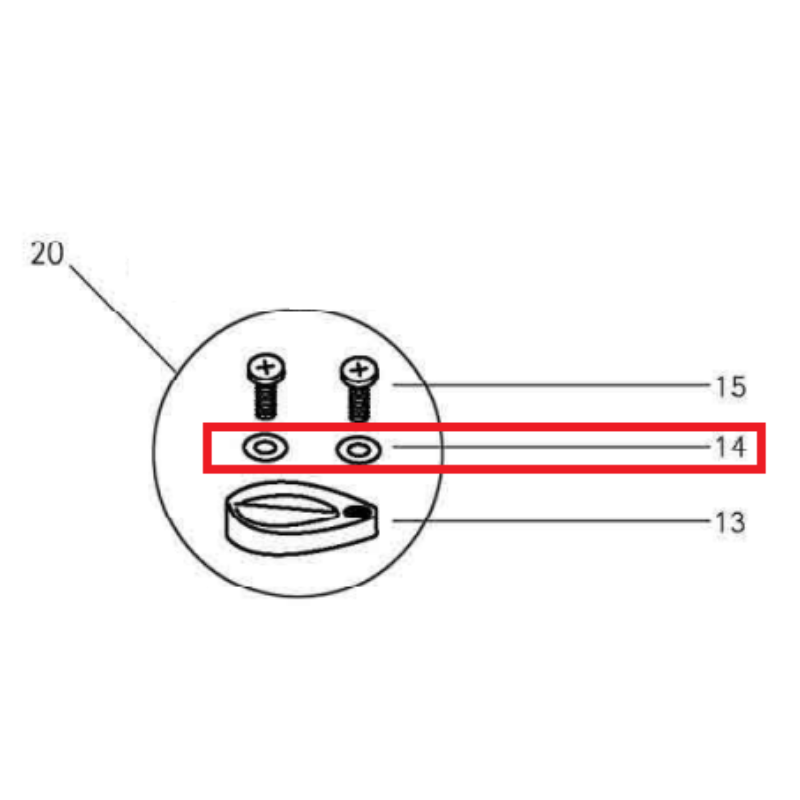 14143804R2 - Jacuzzi Washers For Pmt Skimmer 2/Bag