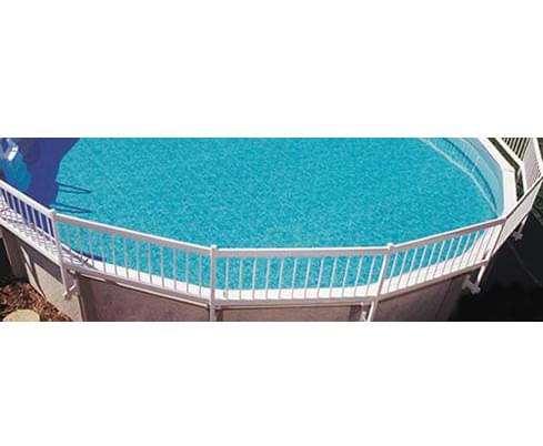 Open Box Trousse de clôture de piscine hors terre GLI blanc (Kit B - 3 sections)