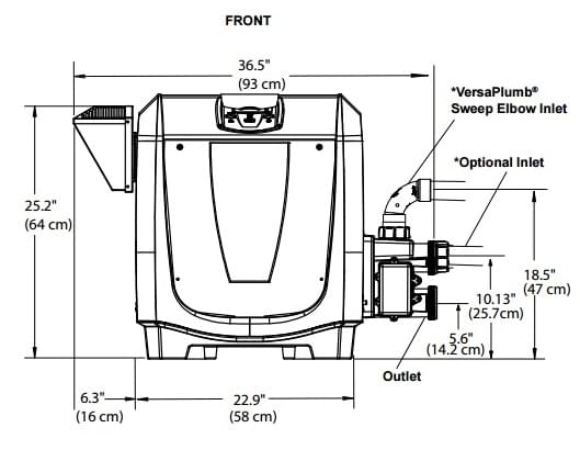 Thermopompe au gaz naturel Jandy Pro série JXi de 400 000 BTU à faible émission de NOx