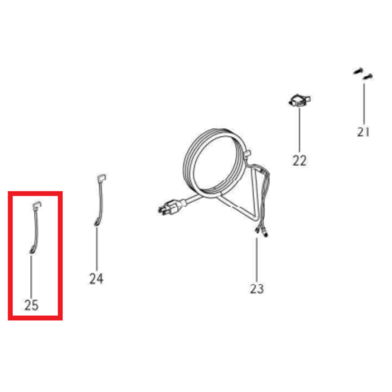 Carvin 23832851R - Insulated Wire (Red For 2 Speeds Pump)