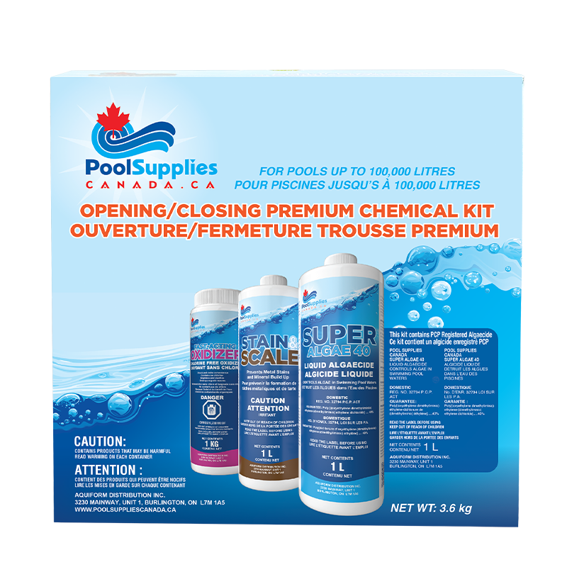 Open Box Premium Chemical Kit (100,000 L) by Pool Supplies Canada