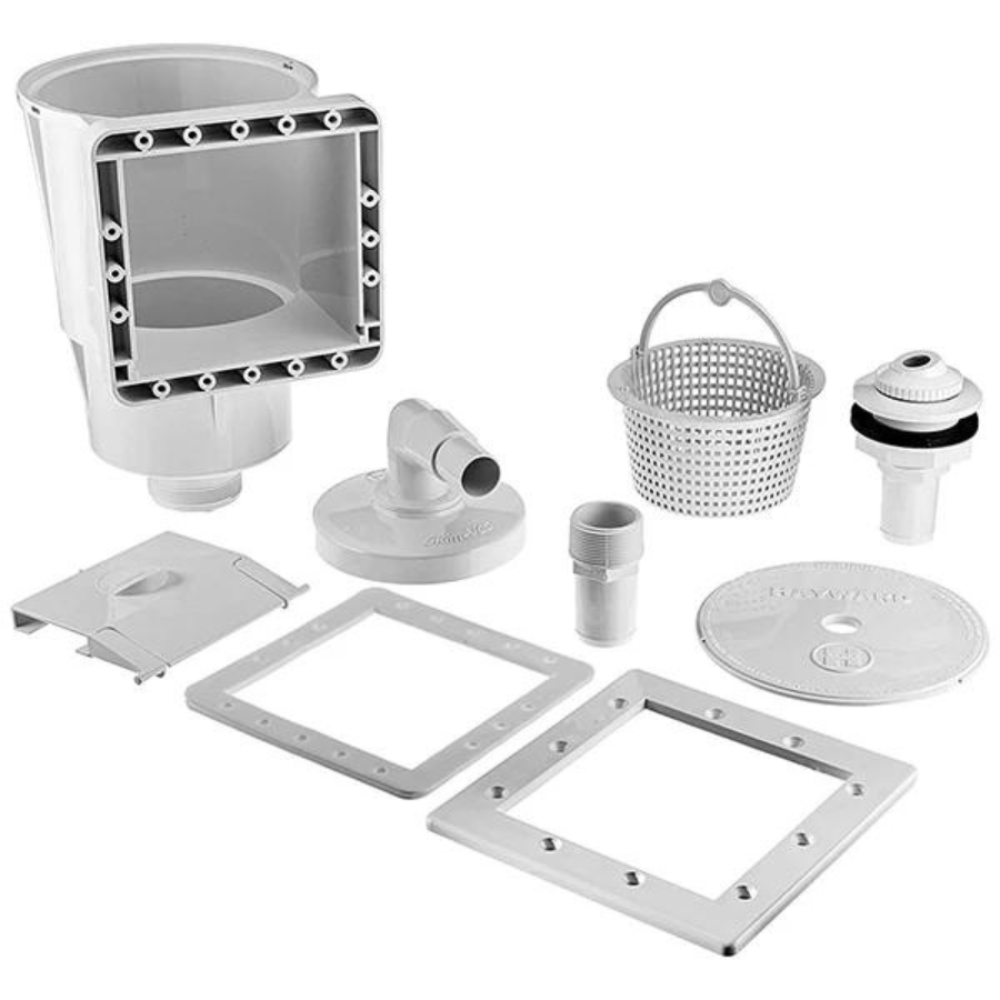 Open Box Écumoire de piscine hors terre à ouverture étroite de 6 pouces (gris)
