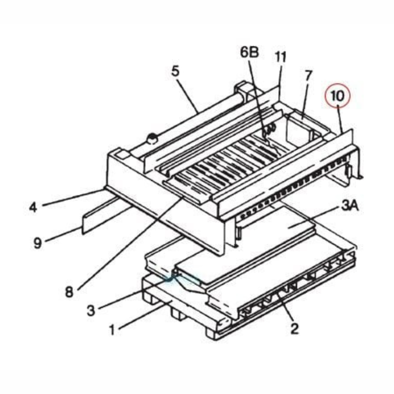 Pentair 20011402 - Rail Assembly Rear Tile 24501/2200E