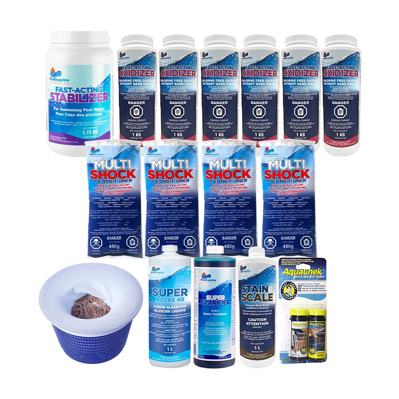 Paquet de produits chimiques pour eau salée de Pool Supplies Canada