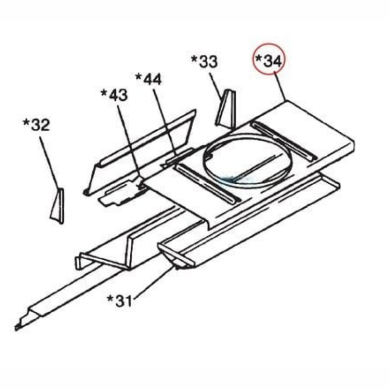 Pentair 20012301 - Panel Assembly Top 2000