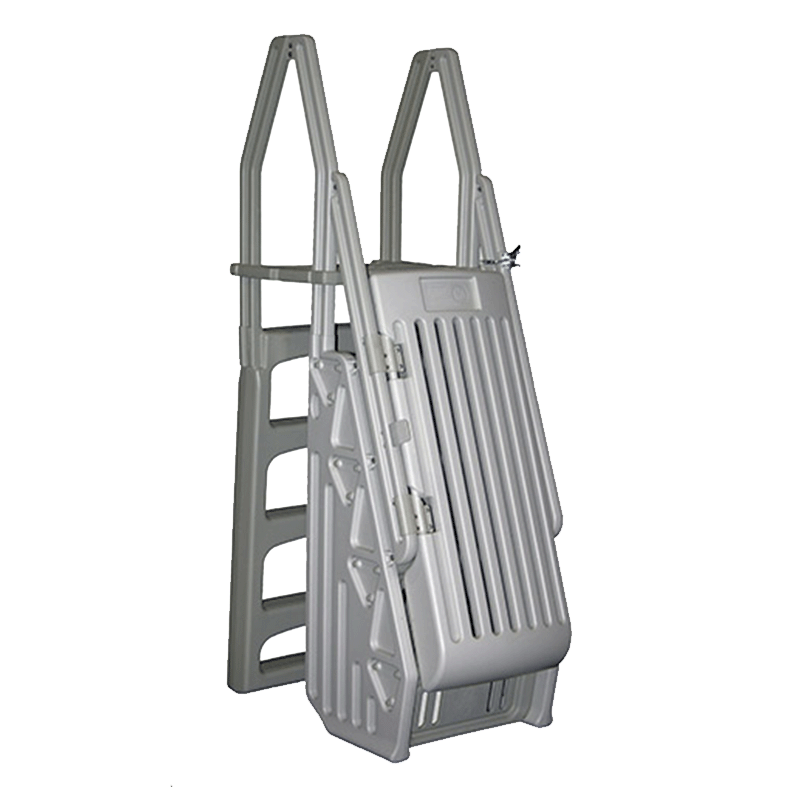 Open Box VinylWorks Combo Above Ground Entry Step with Gate