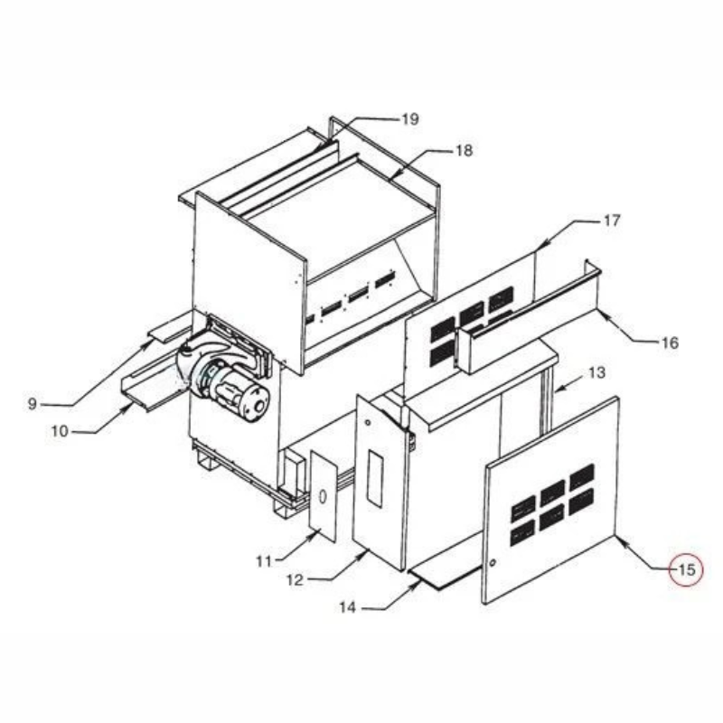 Pentair 20050406 - Door Panel Weldment
