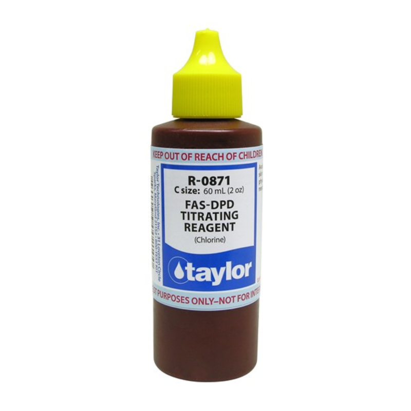 Taylor FAS-DPD Titrating Reagent (for chlorine), 2 oz, Dropper Bottle