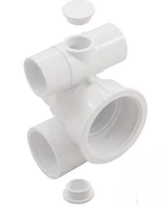 Waterway Poly Jet Tee Body 1.5 Inch S Water x 1 Inch  - 2105860