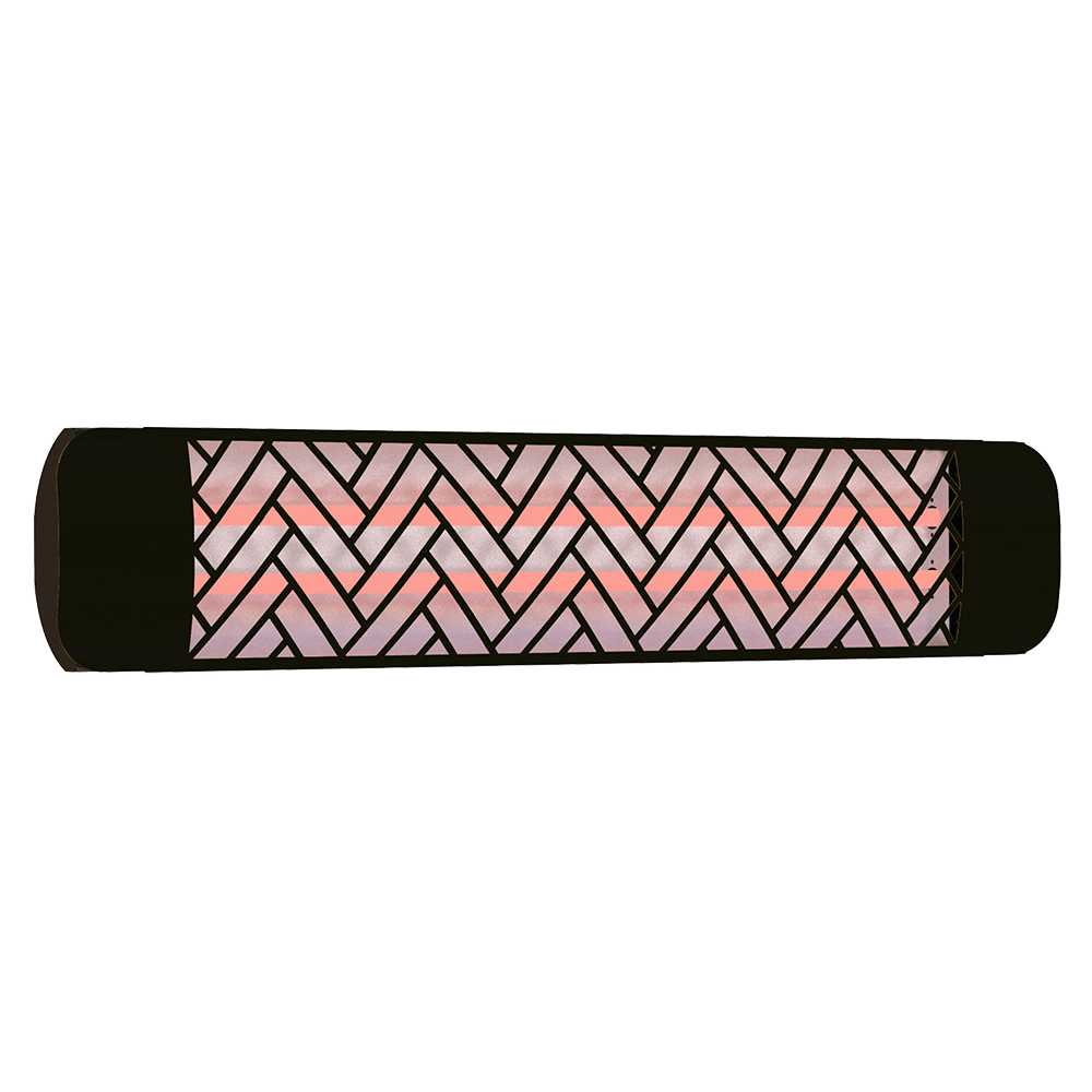 Eurofase Heating 39 Inch Decorative Plate Cover Kit (Chevron, Black Finish)