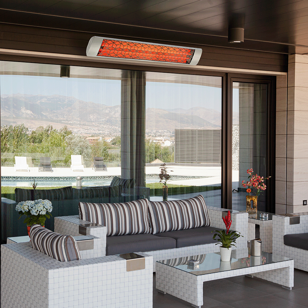 Eurofase Heating Black 1500W 120 V Electric Infrared Single Element Heater