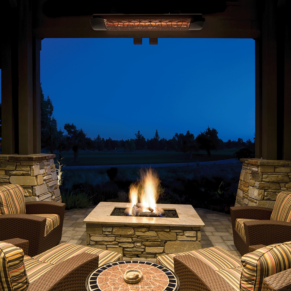 Eurofase Heating Black 1500W 120 V Electric Infrared Single Element Heater