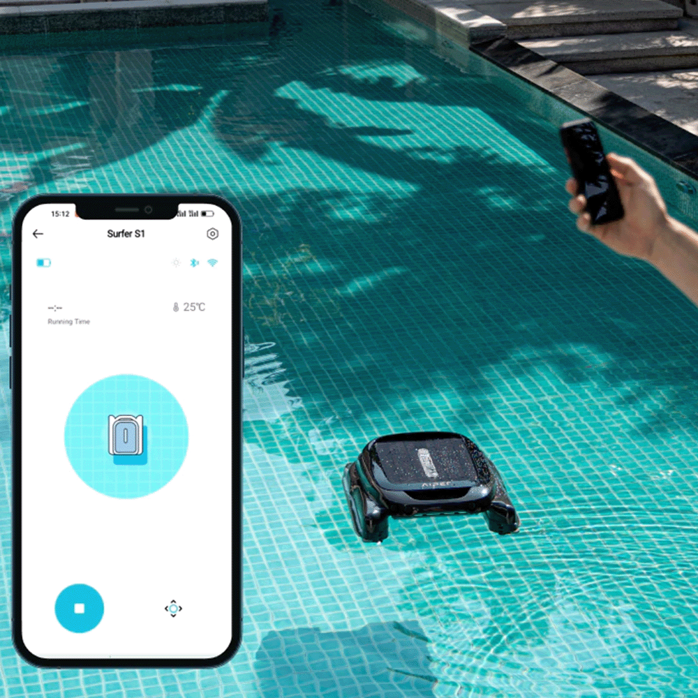 Open Box Robot écumeur de surface de piscine à énergie solaire Aiper Surfer S1