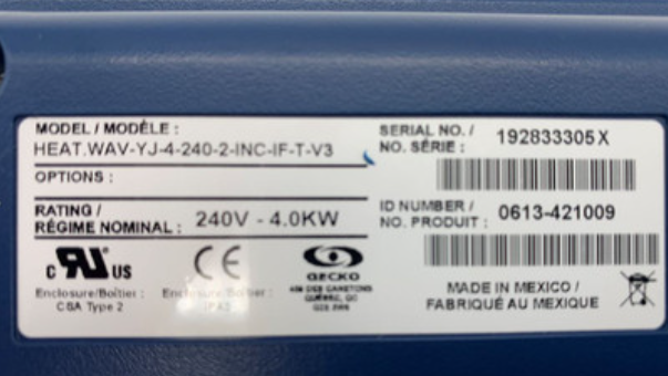 Gecko IN.YJ 4.KW Heater