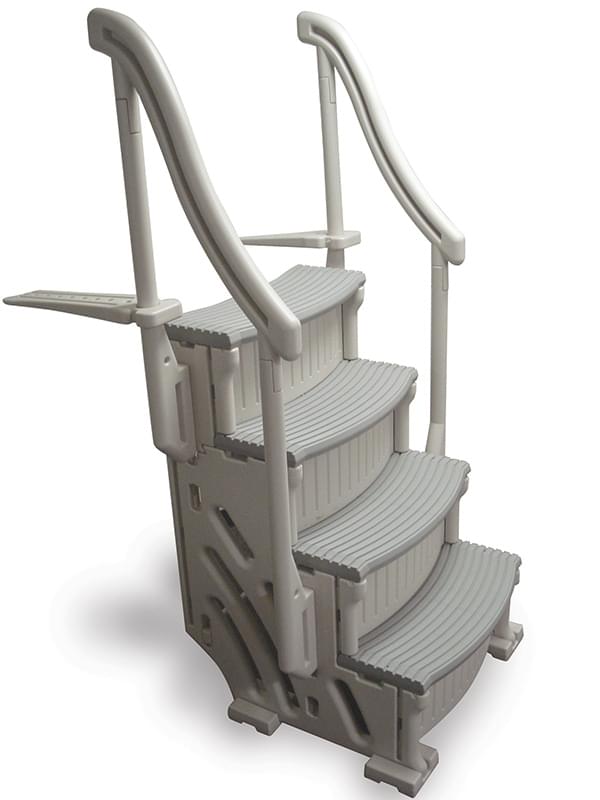 Confer Curve Central Staircase 4 Tread Step For Above Ground Pools Pool Supplies Canada