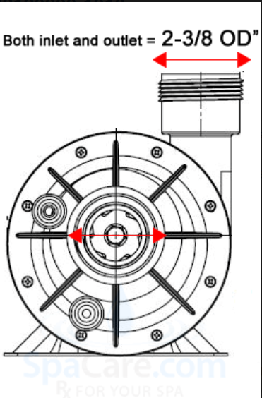 2HP 230v FMHP Aqua Flo Pump - 02120000-1010