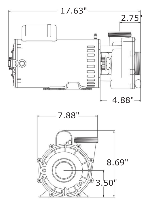 4 HP FloMaster XP2e Series Pump 230V Dual Speed - 53340122040