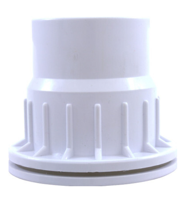 CMP White Fiberglass Pool Wall Fitting With Nut and Gasket