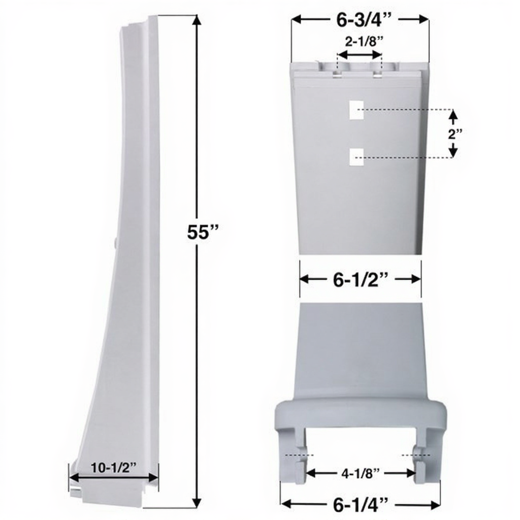 Trendium Pool Products 10209000004 - Upright Cover Contour Champagne 54'' For Aqua Leader Oval Section 54