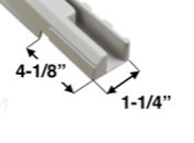 Rail inférieur (section latérale droite) 42 pi - 10807000042 (unique)