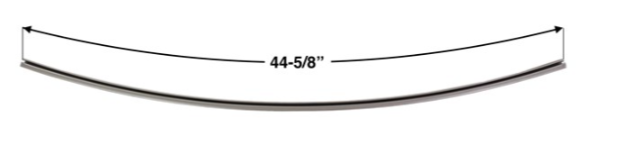 Rail inférieur 44-5/8 pi - LA1254412 (unique)