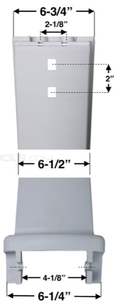 Couvercle vertical 52 pouces (simple) 10209000002