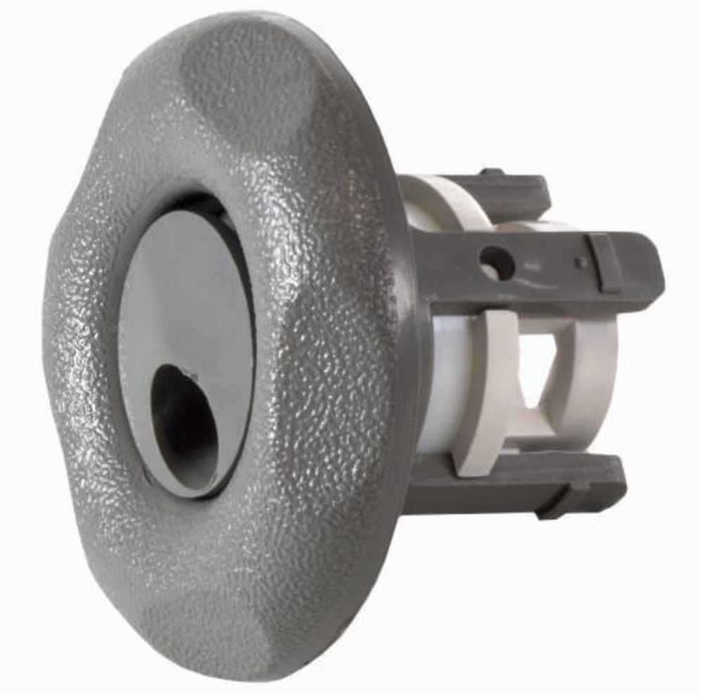 Waterway Mini Whirly Jet 2.56 Inch Rotational 5 Sided Scalloped Face Grey - 212-1257